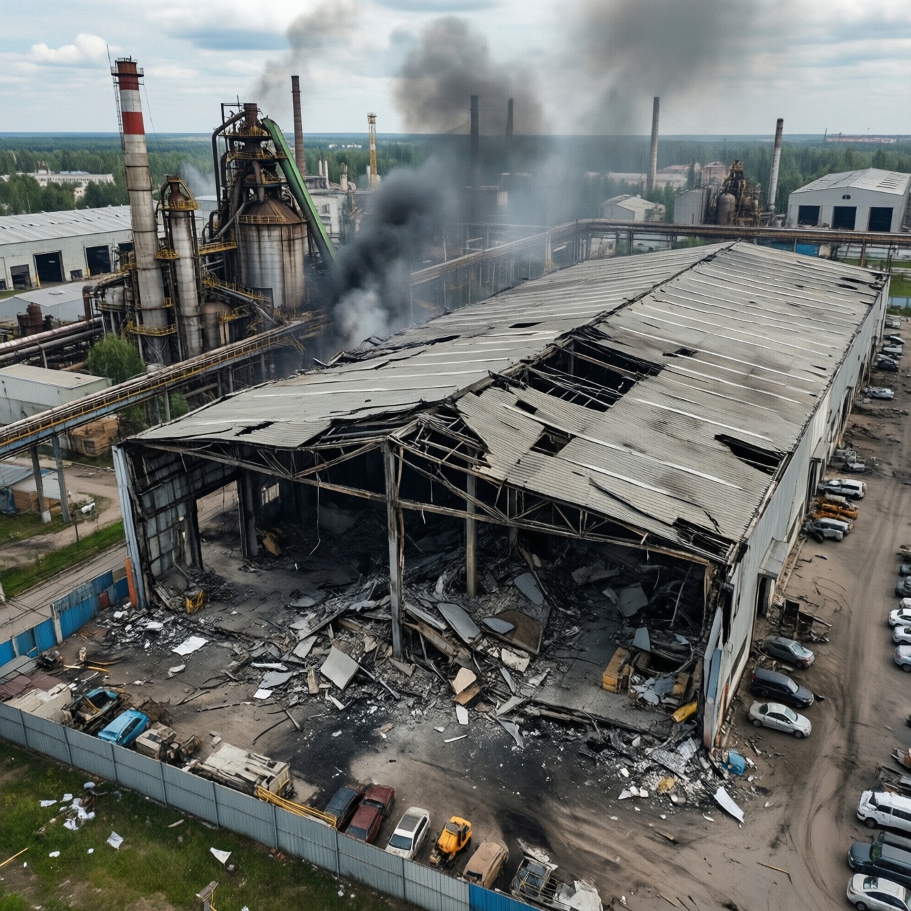 Склад ozon и промышленное предприятие повреждены после атаки БПЛА в Самарской области